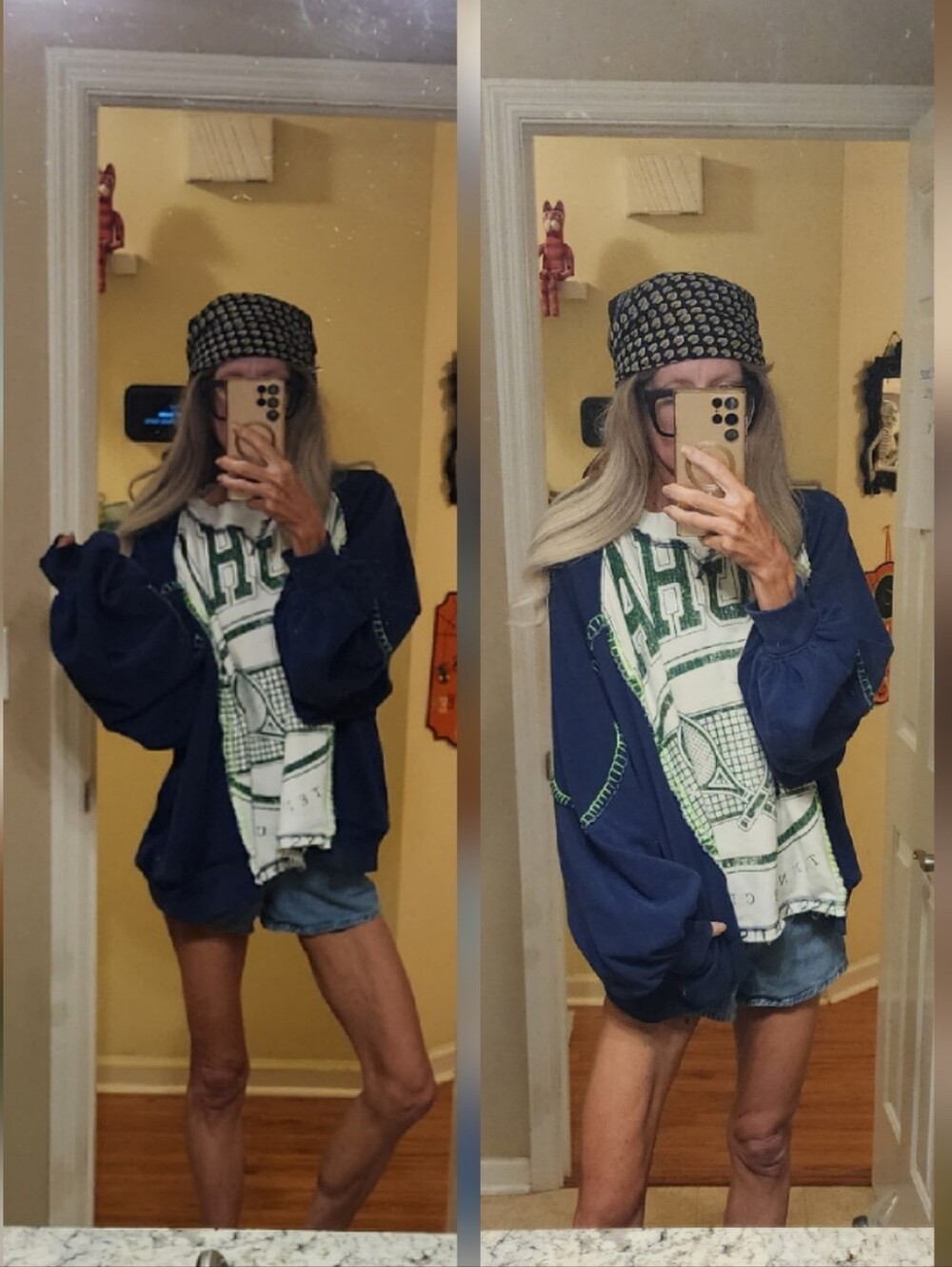 Free Peole FP Movement Double Header Tennis Sweatshirt Oversized